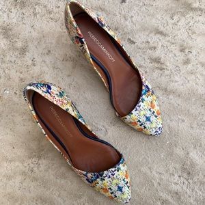 FREE SHIPPING Rebecca Mikoff Floral Heels